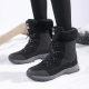Customized Cross-border plus size Snow Boots Women's New Winter fleece-lined Thickened Cold-proof Warm Lightweight Women's Outdoor Walking Shoes