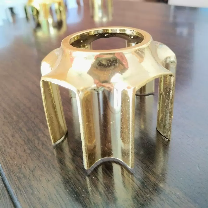 金色五爪电镀盖五星脚接口防尘套转椅底座塑料配件