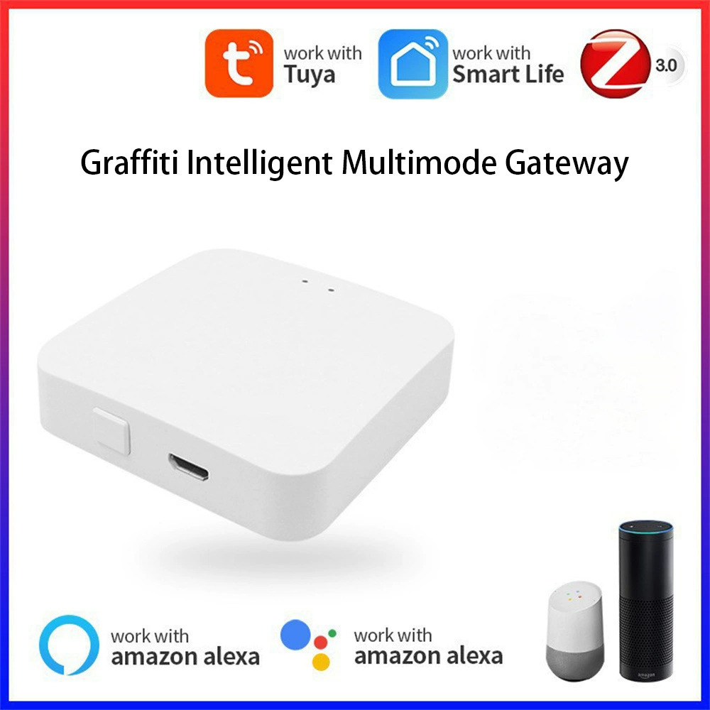 Многофункциональный шлюз Tuya Smart Bluetooth Zigbee с дистанционным управлением через приложение, мини-беспроводной концентратор Tuya, центральное управление