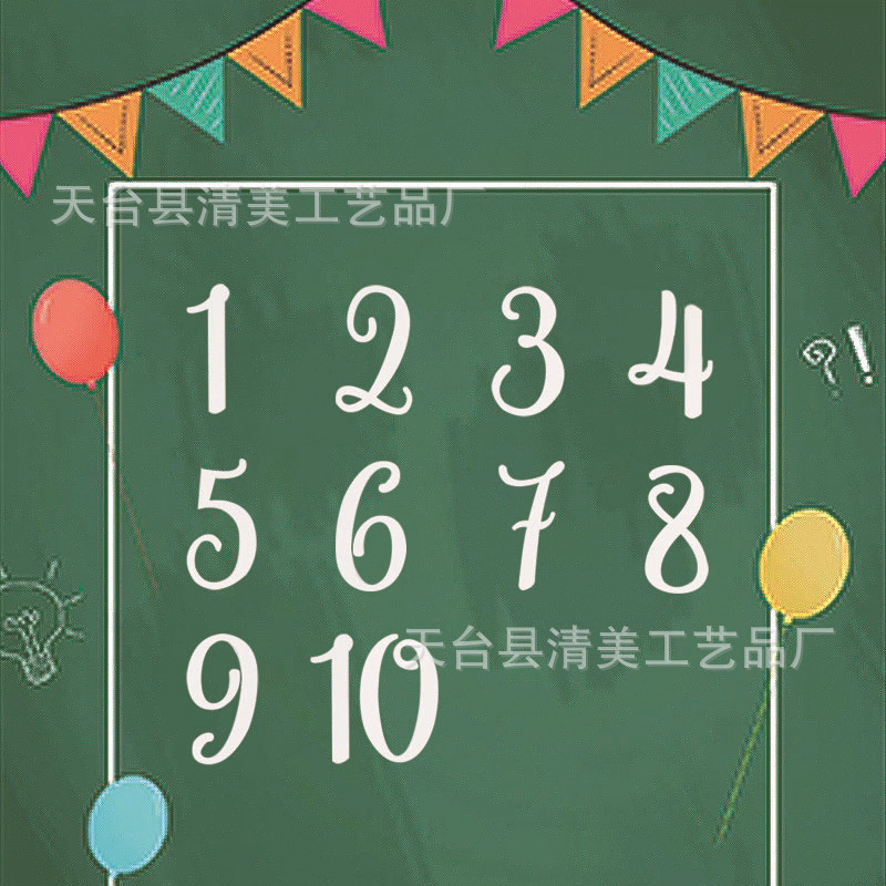 Decoraciones de madera digitales blancas Decoraciones de decoración de escena minimalista moderna Decoraciones de boda para el hogar