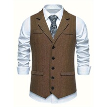 L 19228 Men's Tweed Vest with Chain �������� �羳ŷ��