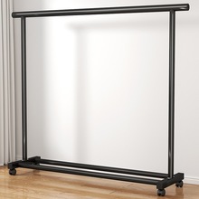 晾衣架落地家用加粗加厚挂衣架折叠卧室衣帽架可移动简易室内衣架