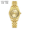 Golden quartz watch for leisure, suitable for import, simple and elegant design