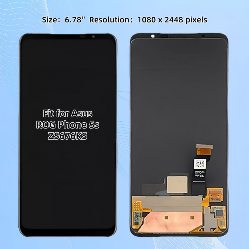 Suitable for Asus Rog Phone 5S Mobile Phone Screen Assembly Touch Screen Repair Oled Lcd Screen