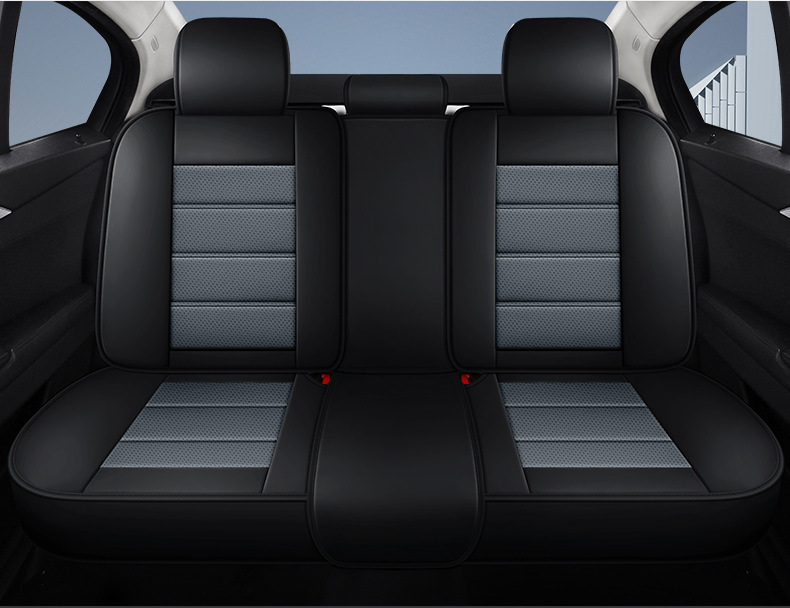 Summer Leather Car Seat Cushion, All-Season Universal Seat Pad, Full Surround Seat Cover, Nappa Leather Seat Cover, European and American Style