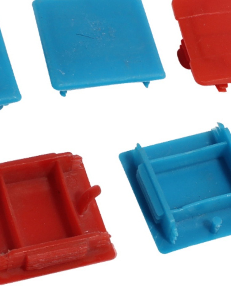 加厚41*41C型钢塑料堵头 终端封口边盖 光伏支架护口托臂支架堵帽