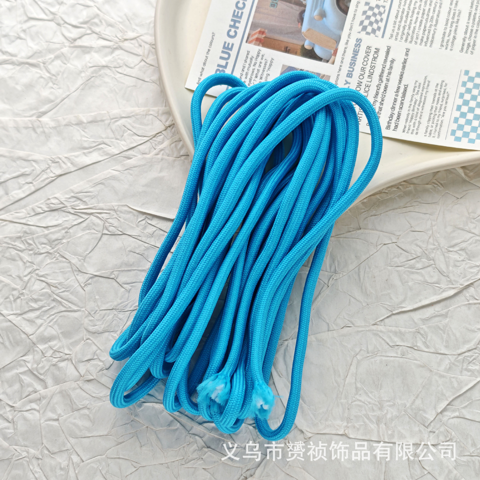 Cuerdas trenzadas de poliéster de color DIY accesorios accesorios de joyería hechos a mano cuerdas de cuentas de teléfono móvil llavero colgante paquete de material de cuerda