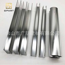 角落铝合金淋浴房 整体浴室弧形钢化玻璃浴屏6463抛光淋浴房型材