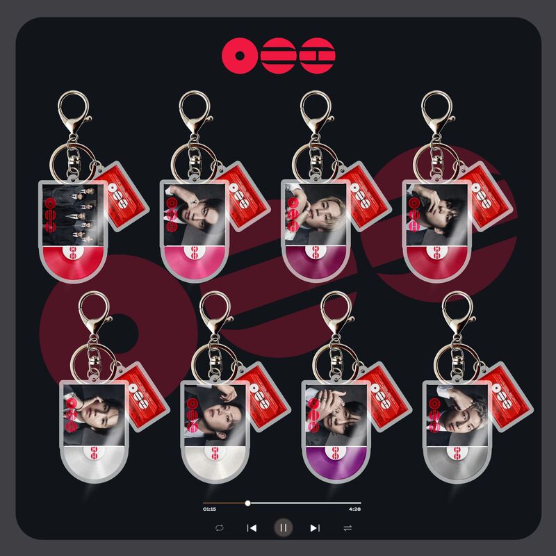 Bts Acrylic Keychain Cd Keyring Tape Acrylic Accessories Celebrity Merchandise