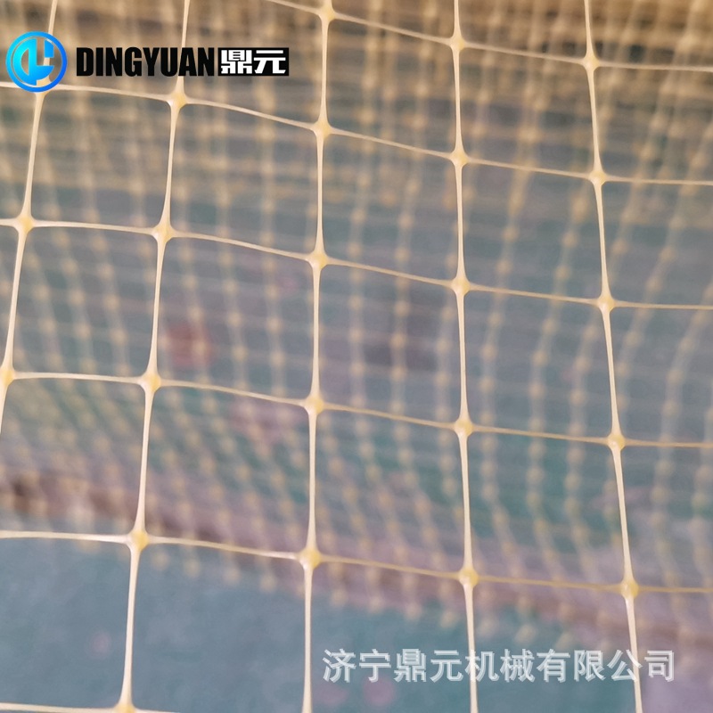 挤出机双拉网设备 出口欧美防鸟网防鹿网15mm30g双拉网设备
