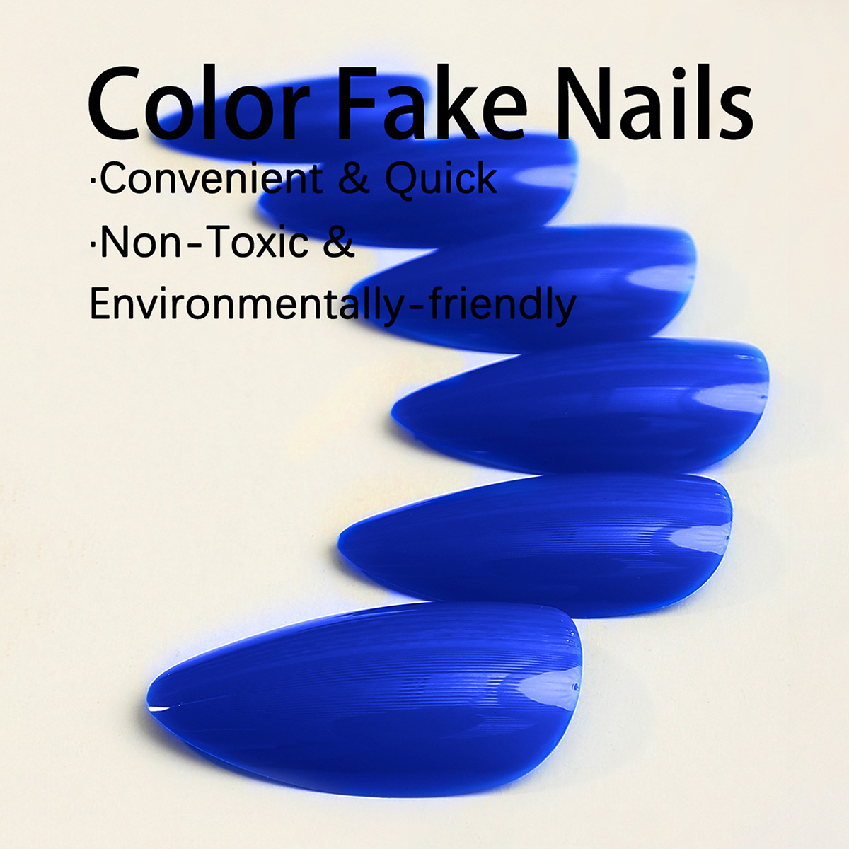 Uña al por mayor simple rectangular parche de uñas de color sólido al por mayor pieza de uñas productos terminados desmontables uñas