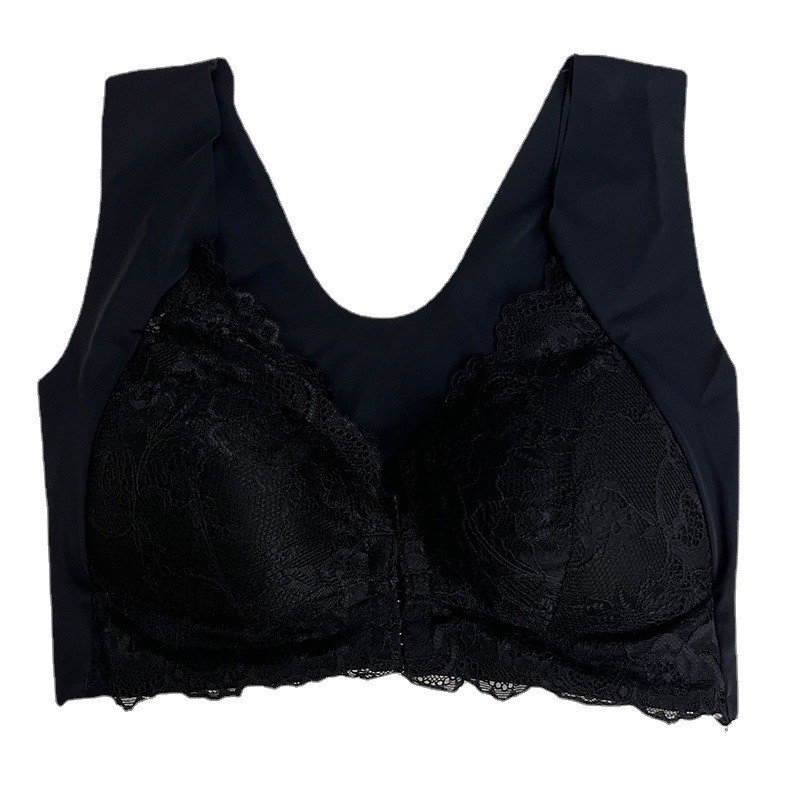 Comercio exterior transfronterizo sujetador europeo y americano de pecho grande sujetador de encaje sujetador sujetador con hebilla delantera sujetador ropa interior de mujer sexy