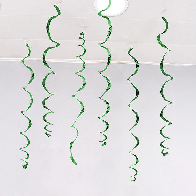 Decoración navideña vórtice PVC espiral colgante decoración de ventanas de flores de corredor diseño de decoración de techo a medida
