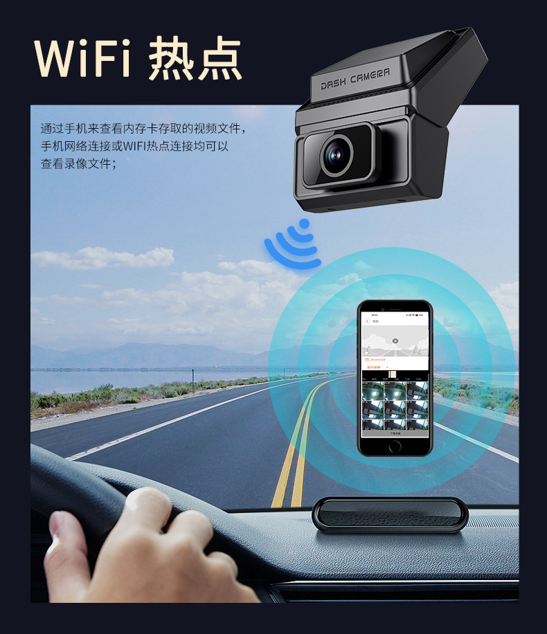 4G Dash Cam with Remote Real-Time Connection, 2K Front and Rear Recording
