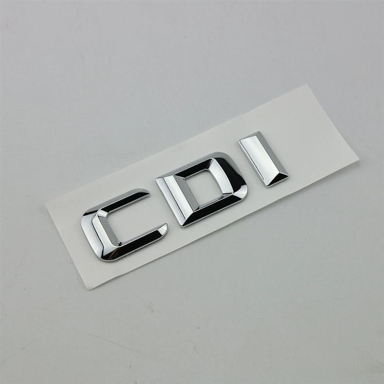 Old Mercedes-Benz turbocharged CGI English modification car emblem, diesel version, CDI lettering, rear tail emblem, car sticker, black