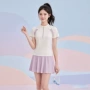 短袖夏季少女沙滩泳衣