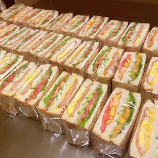 Sandwich Packaging Bag Thick Cut Hot Press Stall Baking Food Grade Transparent Bread Toast Bag Sandwich Packaging Bag