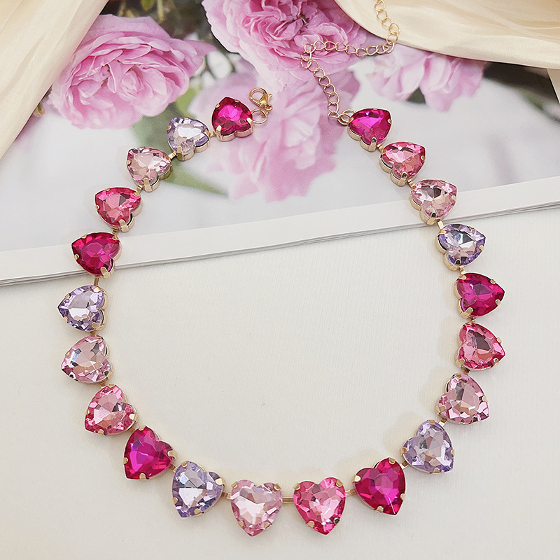 Women'S Gender Vacation Water Droplets Artificial Crystal Women's Necklace
