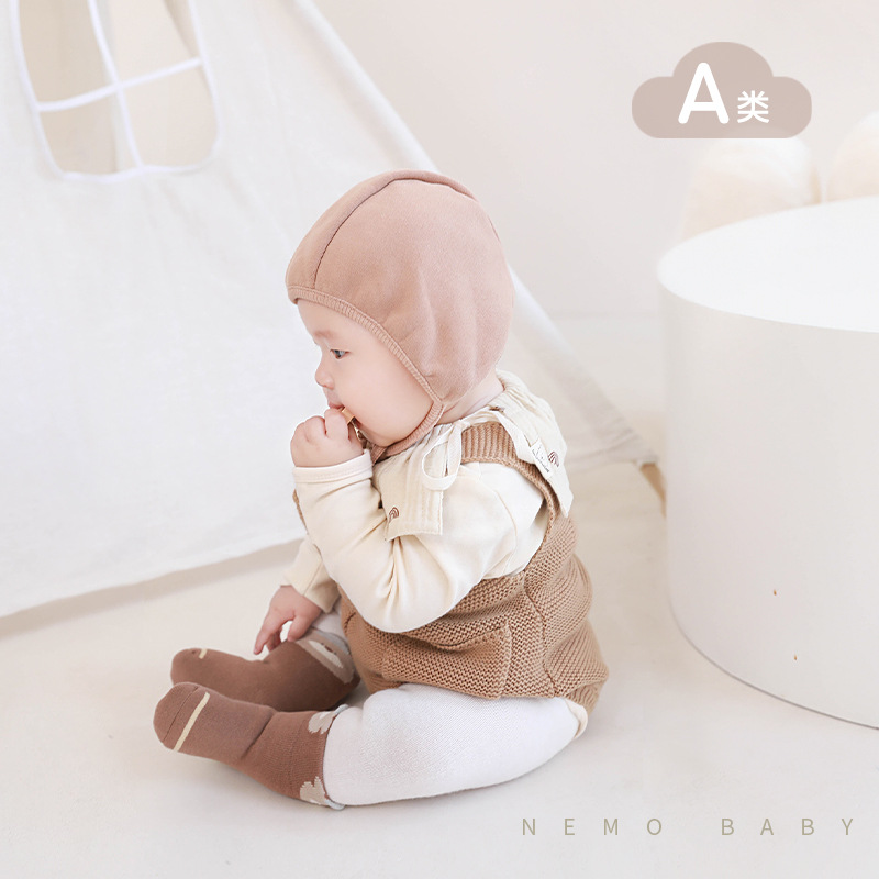 Calcetines para bebés recién nacidos Otoño e Invierno engrosado cálido Terry calcetines para bebés niños y niñas boca suelta sin hueso calcetines de algodón a media pierna