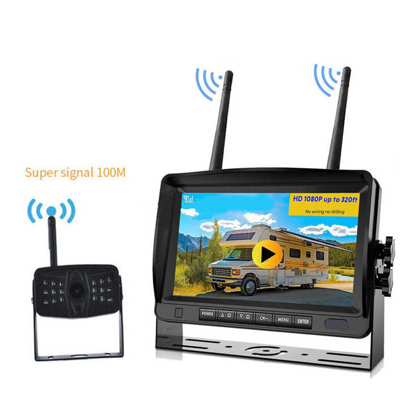 12-24V Wide Voltage 2.4g Digital Wireless Image High-Definition Ahd1080P Monitoring Truck Driving Recorder