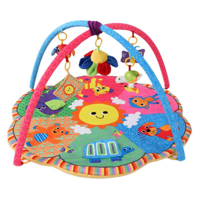 Alfombra de gateo para bebés, juguetes para bebés, regalo para el primer mes, gimnasio para bebés, 0-12 meses, tapete de juegos, entrenamiento sensorial, educativo