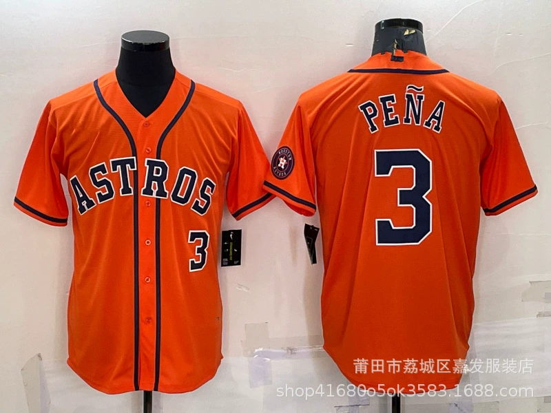 Товары оптовой торговли джерси Astros Pena Altuve Хосе Абреу Астронавт бейсбольная форма