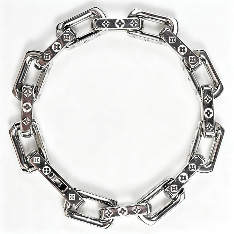 Bamboo Link Bracelet High-End Cuban Chain Titanium Hardened Jewelry Men's Retro Hip-Hop Couple Series Hot-Selling Item Bamboo Link Bracelet High-End Cuban Chain Titanium Hardened Jewelry Men's Retro Hip-Hop Couple Series Hot-Selling Item
