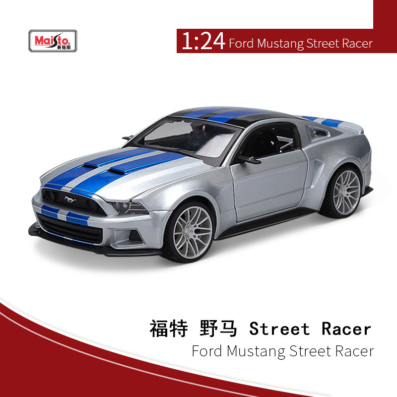 Maisto 1:24 Alloy Car Model Ford Mustang Car Model Metal Ornament Collectible Toy Sports Car