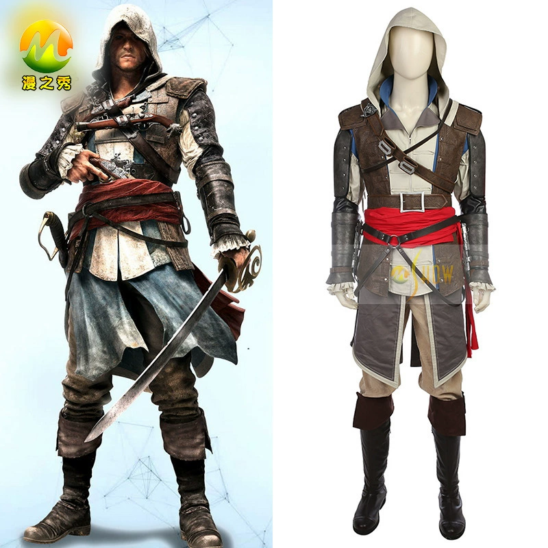 漫公爵 Assassin's Creed 4 Black Flag COSPLAY EETACKKVAC COS Сервис GAME Assassin Factory Direct Sales