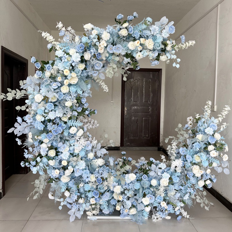 Propósitos de boda Moon Arch Proposal Background Wedding Hotel Fiesta de cumpleaños Moon Simulation Flower Art image 8