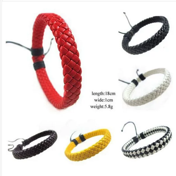 Hand-woven cowhide bracelet popular jewelry ebay hot simple multi-color fashion wish cross-border supply stall