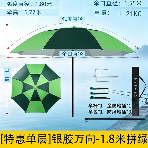 Fishing Umbrella 2026 New Outdoor Special Umbrella for Fishing and Camping, Sunshade Umbrella, Walking Stick Umbrella, Thickened Sun Protection Large Fishing Umbrella