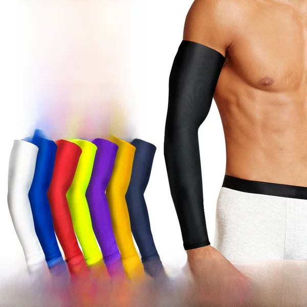 Basketball Protector Sports Fitness Protective Arm Thin Lengthened Elbow Protector Men's Breathable Sweat-Absorbing Sleeve Arm Protector HB001