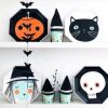 Halloween Ghost Festival Skull Cup Ectular Halloween Theme Party Disposable Tableware Paper Set