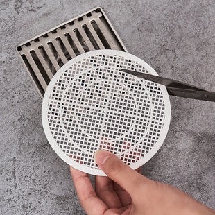Bathroom hair anti-blocking multi-purpose cutting floor drain stickers sewer kitchen filter floor drain cover