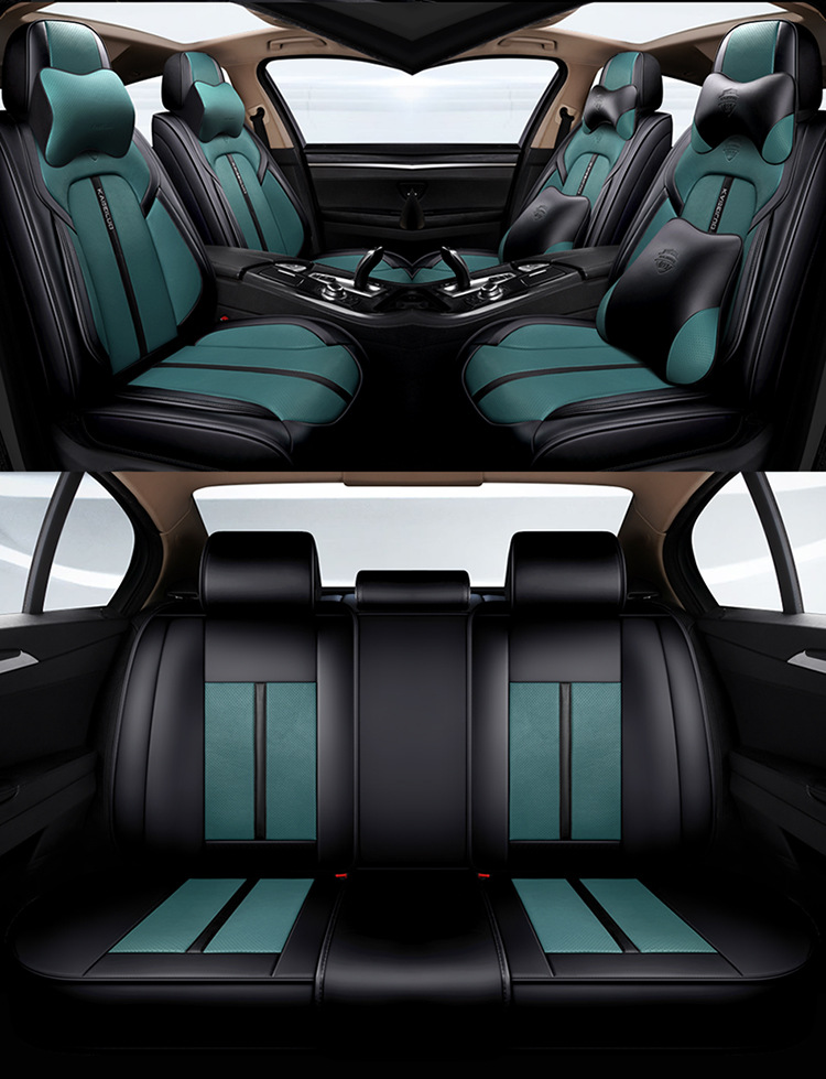 Car Seat Cushion Leather Fully Surrounded Four-Season Universal Seat Cover Summer Breathable Seat Cushion Cover Cross-Border Foreign Trade Seat Cushion