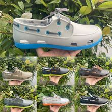 2024年新款洞洞鞋夏季男鞋速干沙滩鞋英伦帆船鞋轻便防滑休闲凉鞋