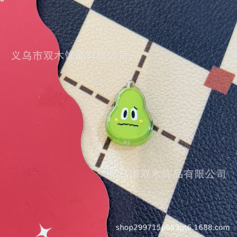 印花浮雕卡通五月天表情果蔬板材串珠 diy手链手机链包挂车挂配件|undefined