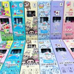 新しい漫画ゲルペンストレート液体速乾性ボールペンイン高価値女子学生ゲルペン試験 0.5 黒
