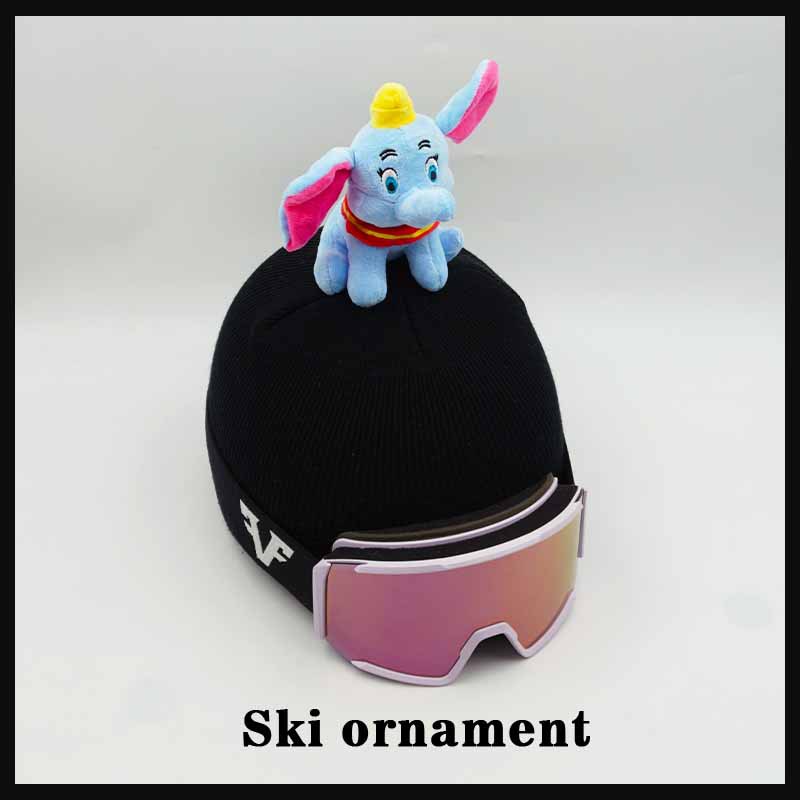Ski Helmet Cover Cartoon Elephant Doll Decoration Detachable Universal