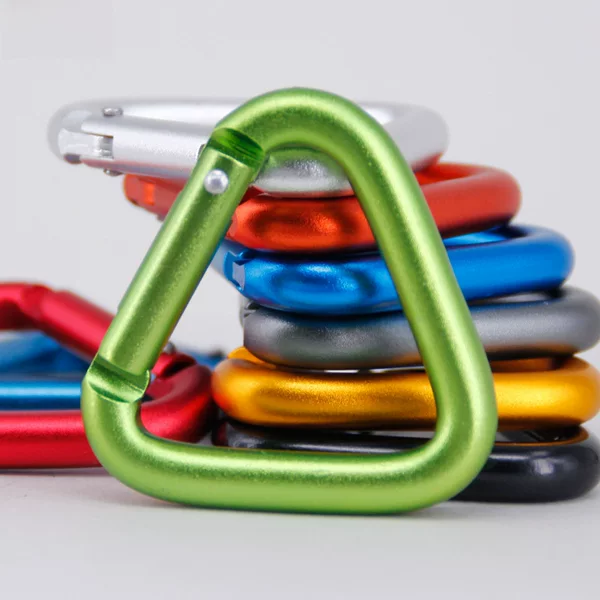 Xibolai Factory Ready Supply Triangular Carabiner Outdoor Aluminum Alloy Climbing Buckle Bluetooth Audio Hook