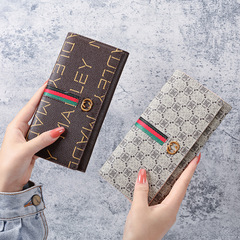 2021 New Fashion Handbag Style Coin Pouch Direct Manufacturer Sale European and American Print Long Foldable Women's Wallet