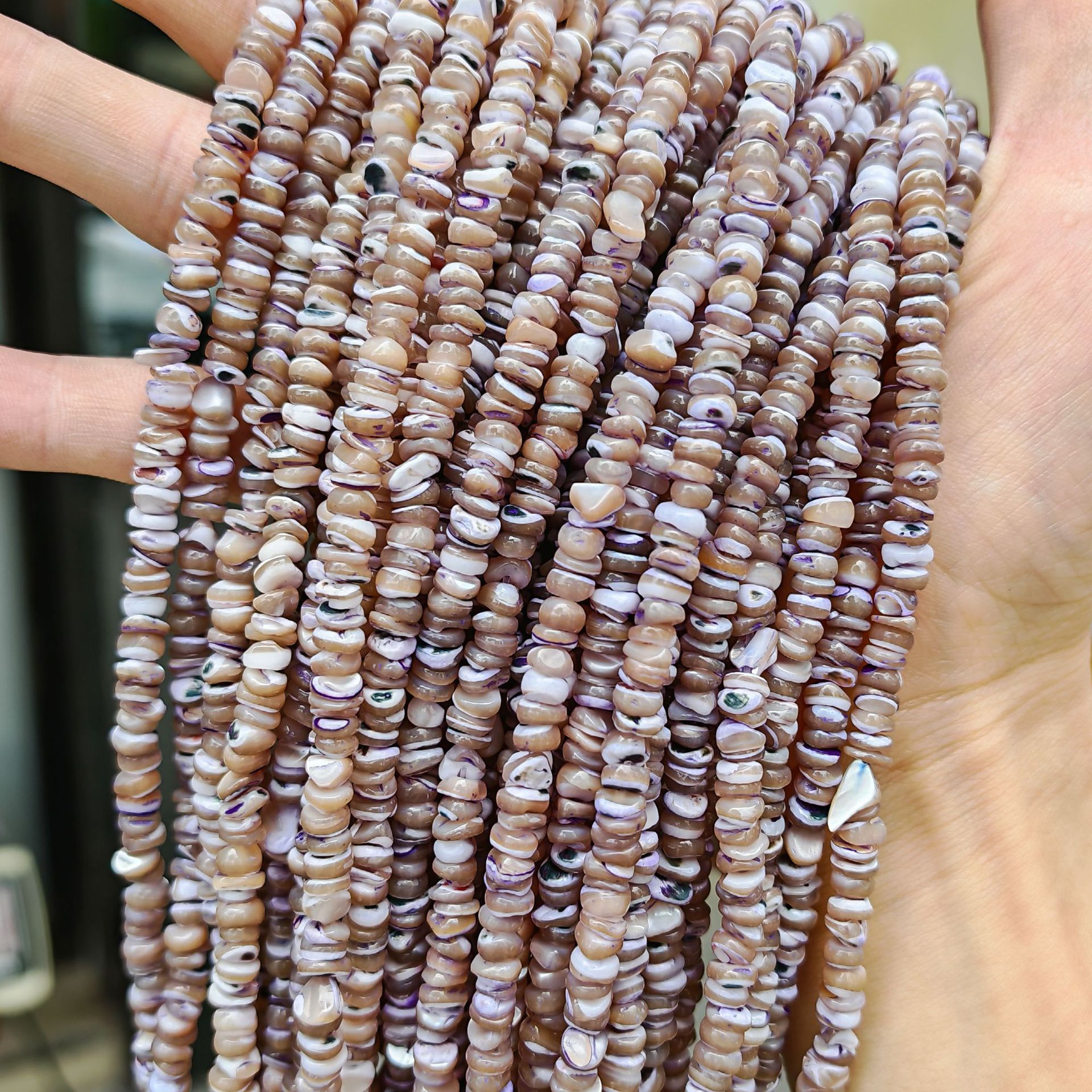 Conchas de caracol natural 5mm con perlas de forma semiacabadas DIY accesorios de ropa accesorios accesorios al por mayor