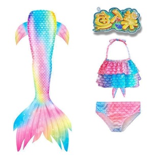 Suit Princess Mermaid Tail Children's Clothes Costume Girls Mermaid Swimsuit Swimsuit Swimming Girl Bikini