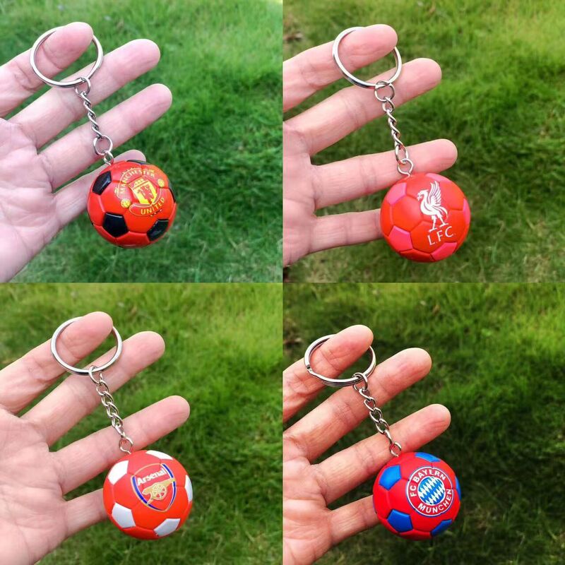 Mini Football Real Madrid Liverpool Paris Chelsea Manchester City Fashion Accessories Souvenir Gift Keychain Gift