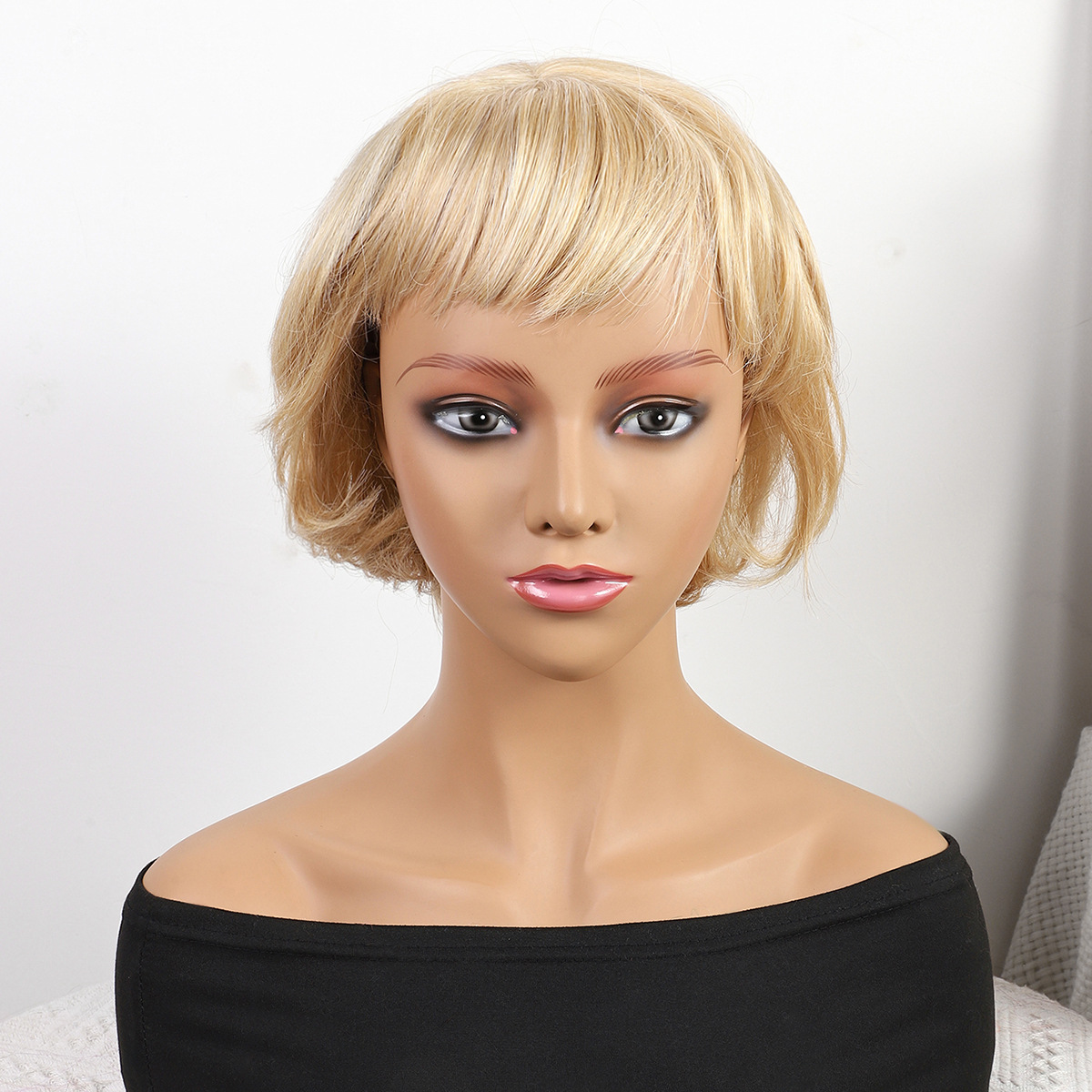 Fibra química al por mayor bob cabello pelucón mecánico pelucón cubierta de pelo