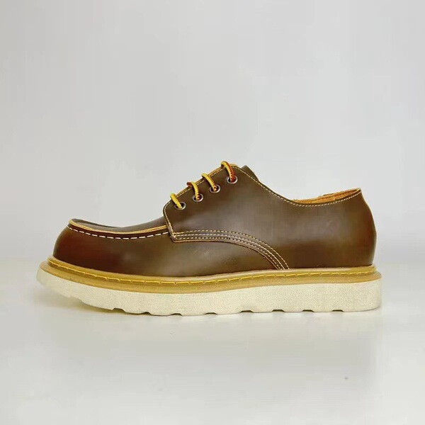 American Retro Casual Shoes for Men, Mug Workwear, Single-Layer Cowhide Men's Shoes, Low-Top Boots, Breathable Lazy Shoes