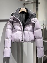 韩版加厚连帽面包服女冬季新款高级感炸街小个子百搭保暖棉服外套