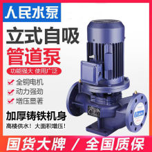 人民立式管道泵离心泵380V工业家用上海增压泵热水循环泵水泵