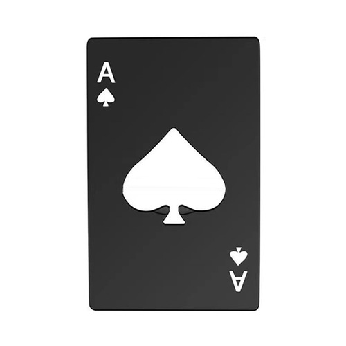 Ace of Spades Credit Card Bottle Opener Creative Playing Card Shape Stainless Steel Household Tool Bottle Opener Beer Opener